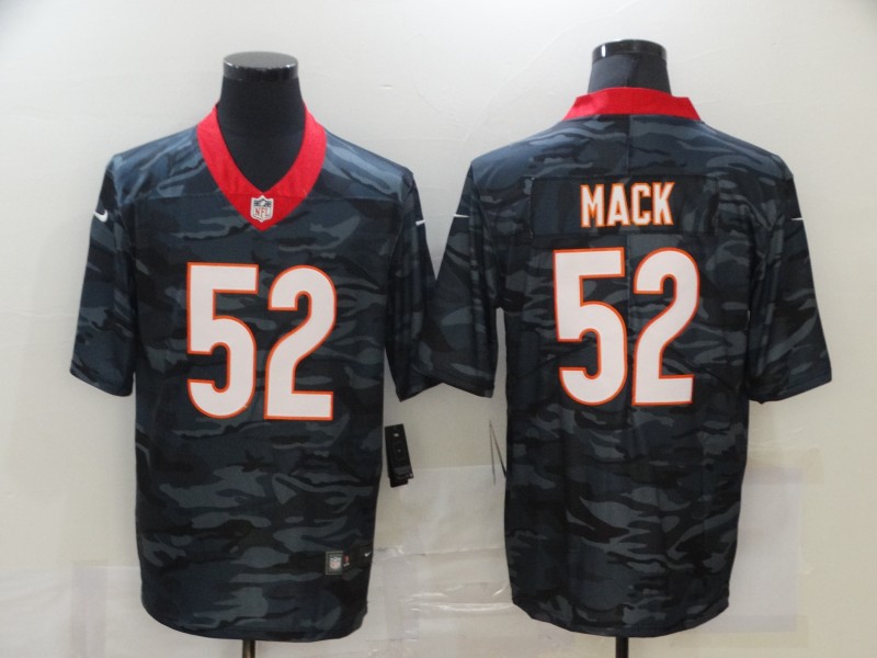 Men's Chicago Bears Khalil Mack #52 Gray Camouflage Jersey
